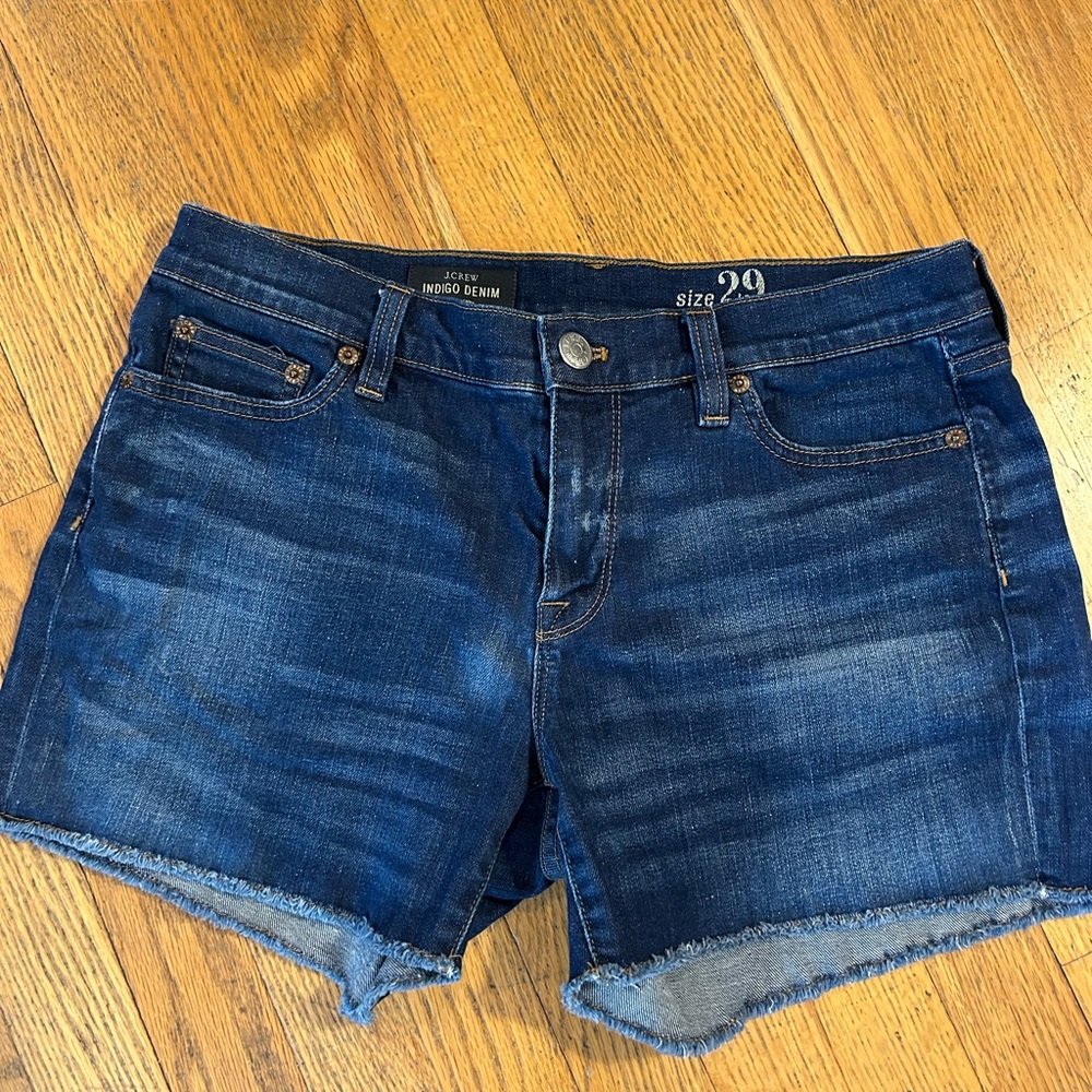Dark Blue Denim Shorts J. Crew